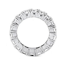 7.20 Carats Princess Real Diamonds Eternity Wedding Band 