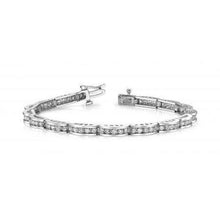 7.20 Carats Round Genuine Diamonds Link Bracelet White Gold 14K New