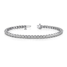 7.20 Carats Round Real Diamond Tennis Bracelet White Gold Jewelry