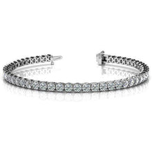 7.50 Ct Brilliant Cut Genuine Diamond Tennis Bracelet White Gold
