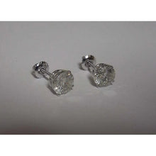 7.60 Ct. Round Cut Real Diamonds Stud Earring Big Diamonds Platinum Earring