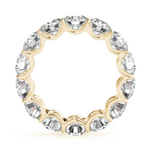 Eternity Band 14K Yellow Gold with Fine Diamond – side view