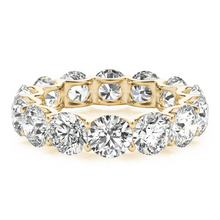 Fine Diamond Eternity Band 7 ct 14K Yellow Gold – angle view