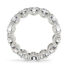 Diamond Eternity Band 7 ct 14K White Gold – front view