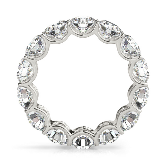 Diamond Eternity Band 7 ct 14K White Gold – front view