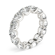 Eternity Band 14K White Gold with Diamond – side view