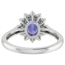 8.25 Carats Tanzanite With Natural Earth Mined Diamonds Wedding Ring White Gold 14K