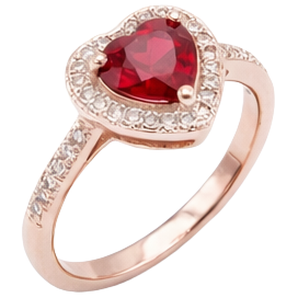 8.5 Carats Red AAA Ruby With Natural Earth Mined DIAMOND ( NOT LAB GROWN ) Ring Rose Gold 14K