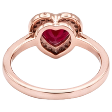 8.5 Carats Red AAA Ruby With Natural Earth Mined DIAMOND ( NOT LAB GROWN ) Ring Rose Gold 14K
