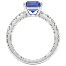 8 Carat Blue Sapphire Ring With Natural Earth Mined Diamonds