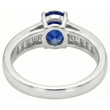 8 Carat Sapphire Engagement Ring With Accents