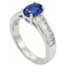8 Carat Sapphire Engagement Ring With Accents