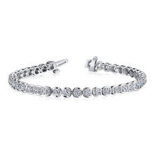 8 Ct Round Brilliant Cut Genuine Diamond Tennis Bracelet White Gold 14K