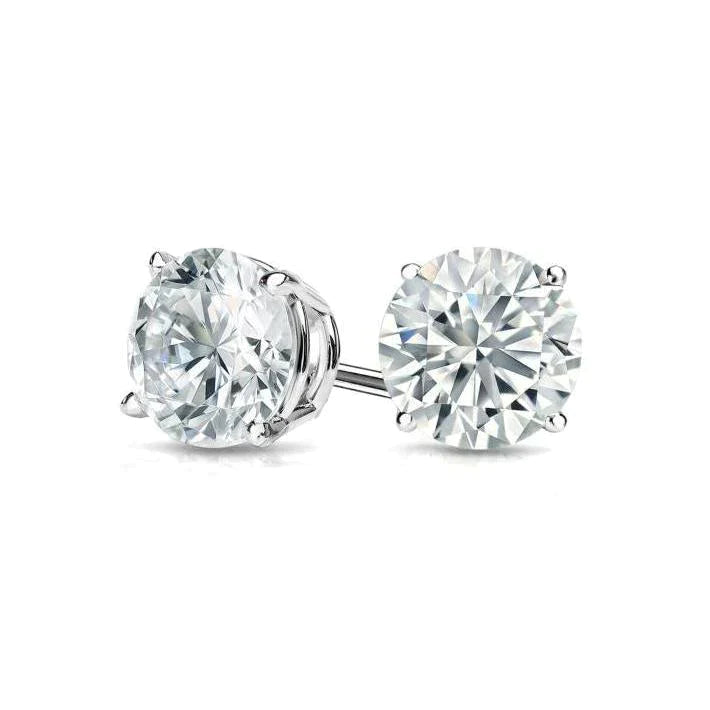 8 Ct Stud Real Diamond Casual Earrings