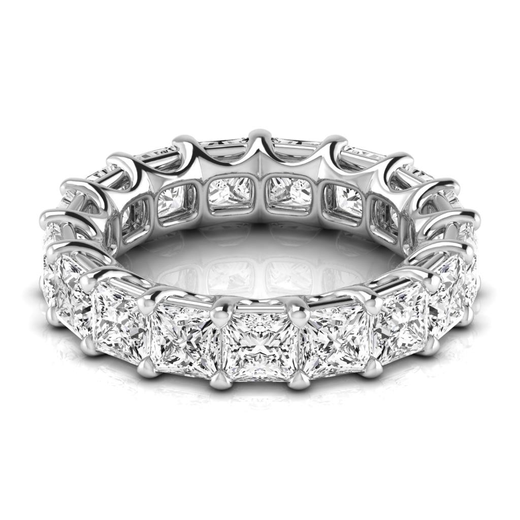 Princess Fine Diamond ring in 14K White Gold – front view