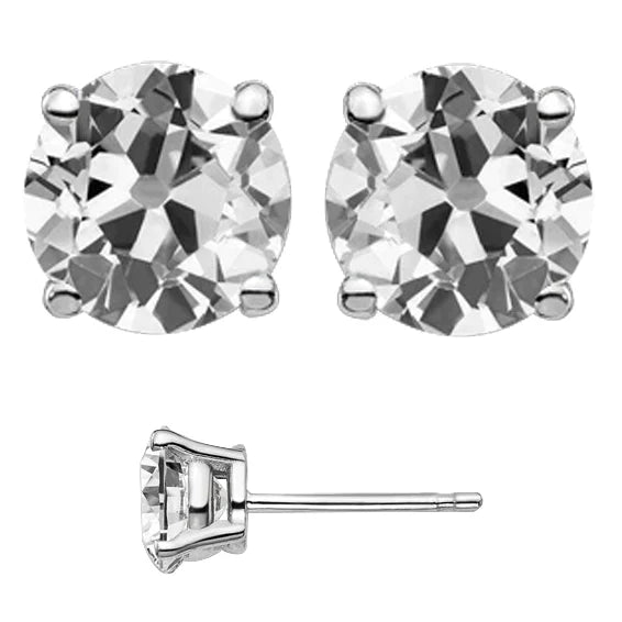 Bespoke Diamond Stud Earrings 8 ct – main view