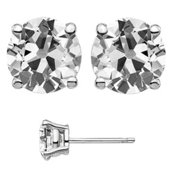 Handcrafted Diamond Stud Earrings 8 ct from HarryChadEnt