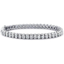 8.10 Ct Round Cut Tennis Bracelet Genuine Diamonds White Gold