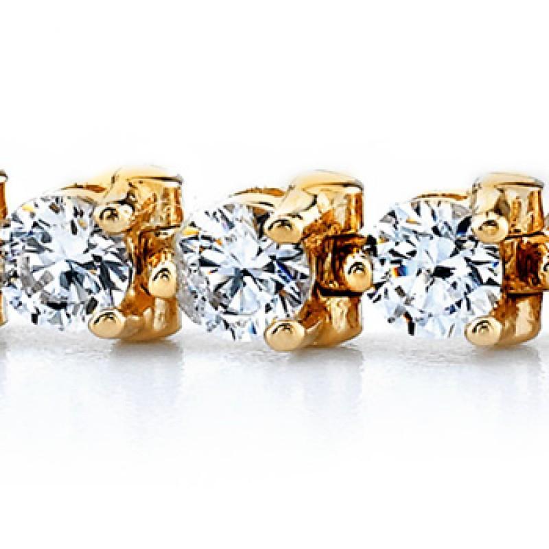 8.20 Carats Natural Diamonds Basic Style Yellow Gold 