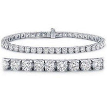 8.40 Carats Round Brilliant Real Diamonds Tennis Bracelet