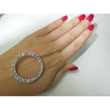 8.75 Carats Ladies Circle Of Life Diamond Pendant White Gold Jewelry