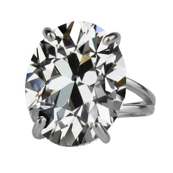 8 ct Brilliant Diamond Single Stone Ring in 14K White Gold