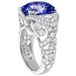 9 Carat Natural Sapphire Diamond Ring