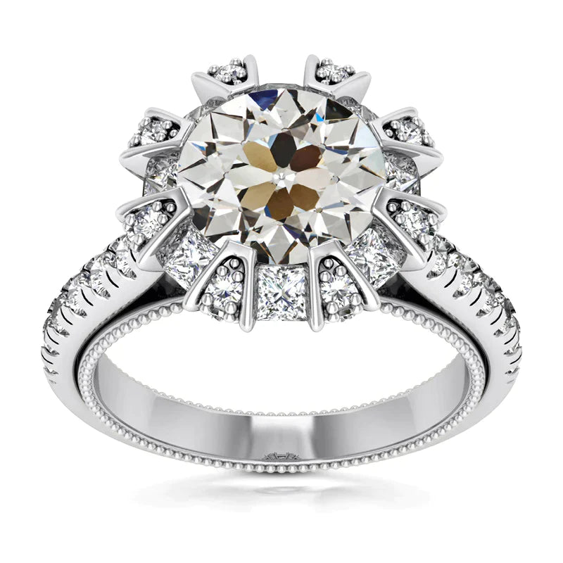 9 Carat Real Custom Diamond Ring