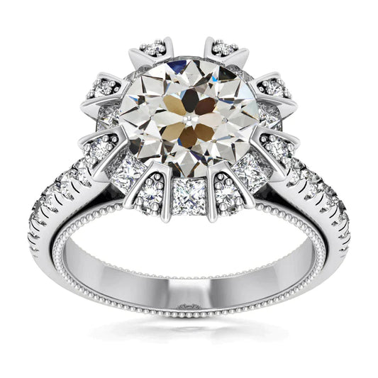 9 Carat Real Custom Diamond Ring