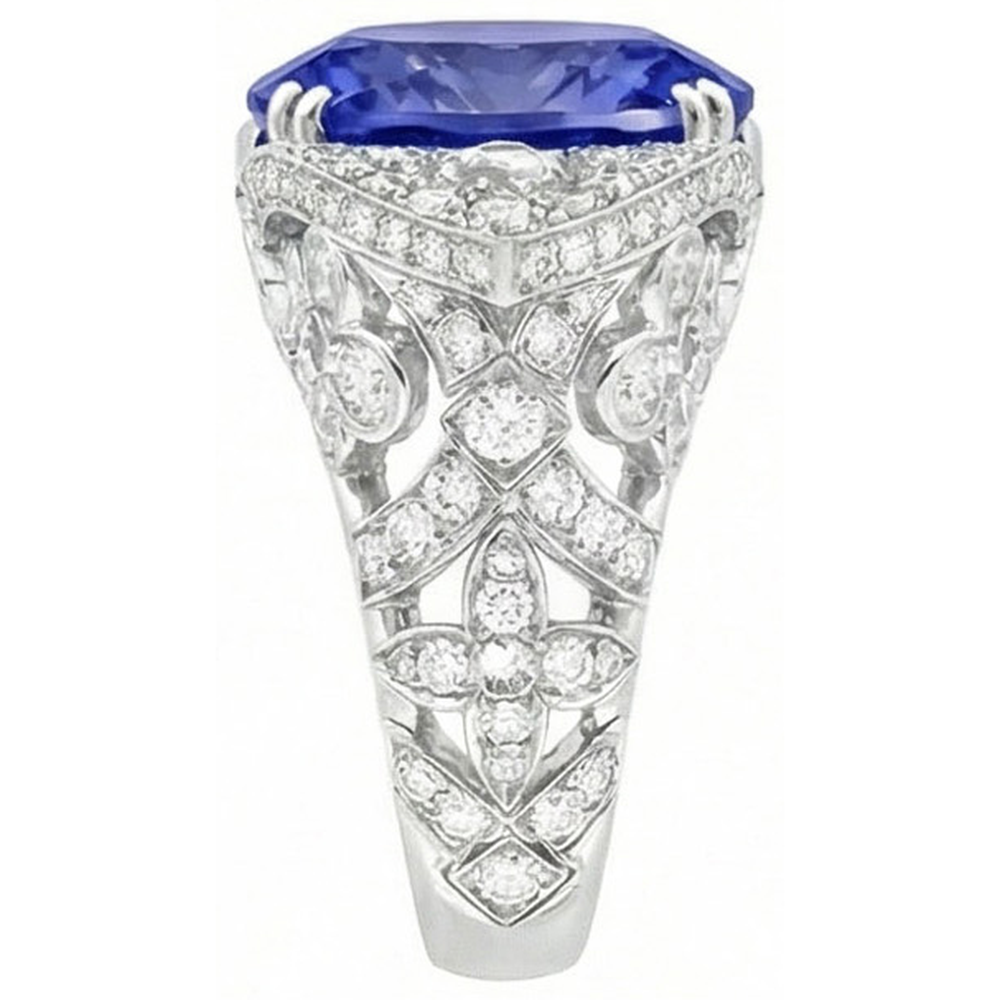 9 Carat Sapphire Natural Earth Mined DIAMOND ( NOT LAB GROWN ) Ring