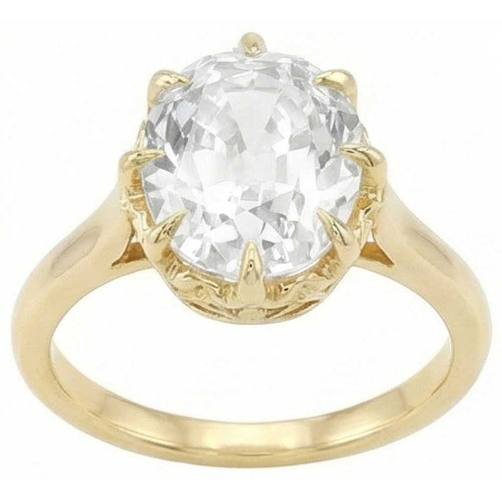9 Carat Stylish Natural Earth Mined Diamond Ring