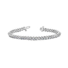 9 Carats Prong Set Real Diamonds Tennis Bracelet Diamond White Gold