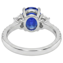 9 Ct Sapphire Ring Natural Earth Mined Diamond Jewellery
