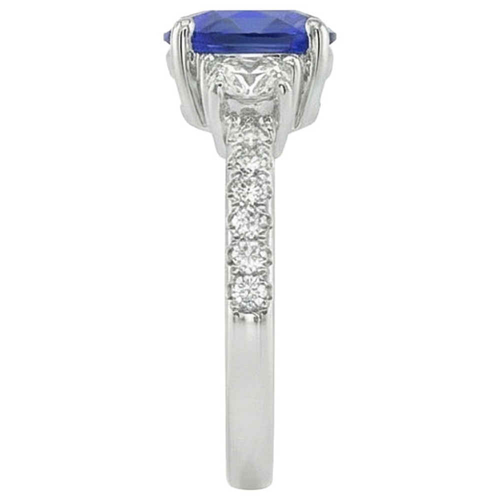 9 Ct Sapphire Ring Natural Earth Mined Diamond Jewellery