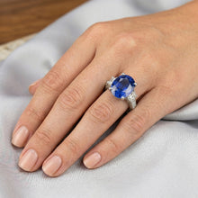 9 Ct Sapphire Ring Natural Earth Mined Diamond Jewellery