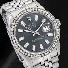 Rolex Datejust 16014 36mm Gray Diamond Dial Stainless Steel Watch