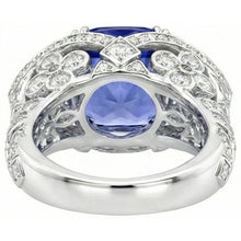 9 Carat Sapphire Natural Earth Mined DIAMOND ( NOT LAB GROWN ) Ring