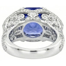 9 Carat Sapphire IGI CERTIFIED Diamond Ring