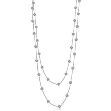 9.30 Ct Geenuine Natural Diamonds By Yard Necklace Double 18 Inch Chain