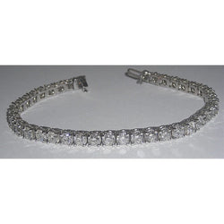 9.50 Carats Real Natural Earth Mined Diamond Tennis Bracelet Vs Jewellery Solid WG 14K