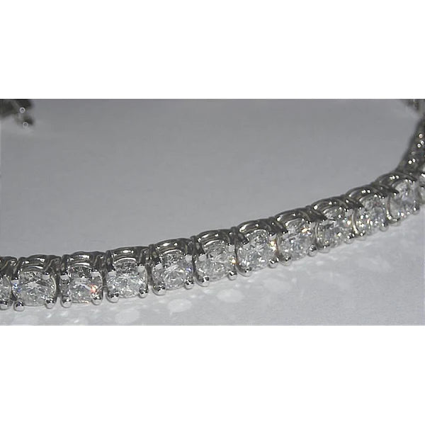 9.50 Carats Real Diamond Tennis Bracelet Vs Jewelry Solid WG 18K