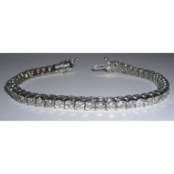 9.60 Carat Real Diamonds Tennis Bracelet Bezel Set Jewelry