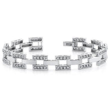 9.60 Ct Round Real Diamond Mens Bracelet Solid White Gold Fine Men Jewelry