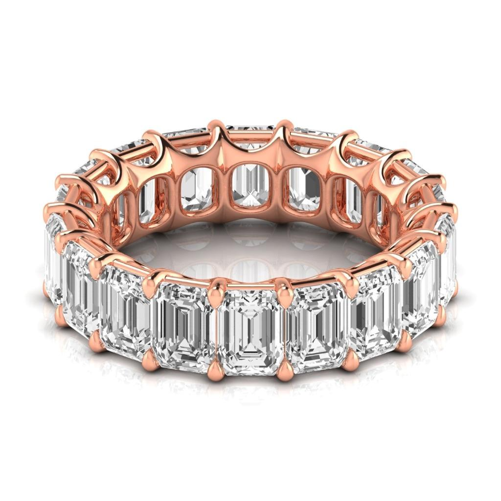Brilliant Diamond Eternity Band 0.50 ct 14K Rose Gold – front view
