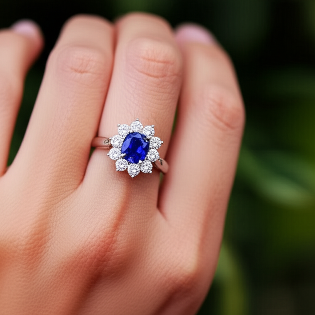 Affordable Sapphire Engagement Ring