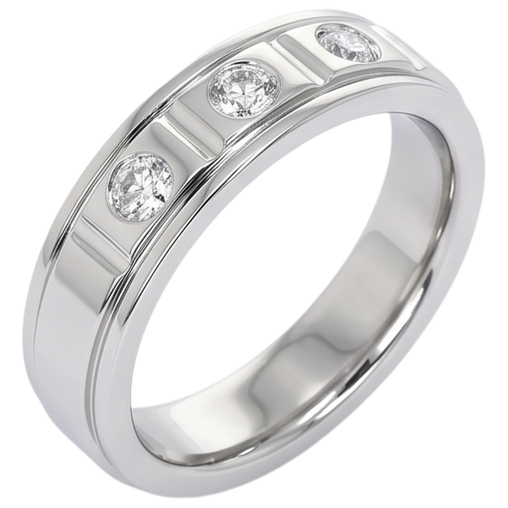 Anniversary Band 0.75 Carats Round Real Natural Earth Mined Diamond White Gold 14K
