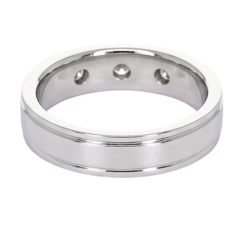 Anniversary Band 0.75 Carats Round Real Natural Earth Mined Diamond White Gold 14K