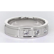 Anniversary Band 0.75 Carats Round Real Diamond White Gold 14K