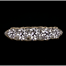Anniversary Band Round Old Miner Natural Earth Mined Diamond 5 Stone Jewellery 5 Carats