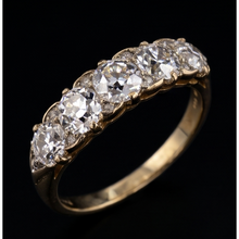 Anniversary Band Round Old Miner Natural Earth Mined Diamond 5 Stone Jewellery 5 Carats